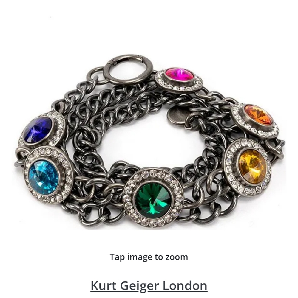 Octavia Stone Chain Belt size S brand Kurt Geiger